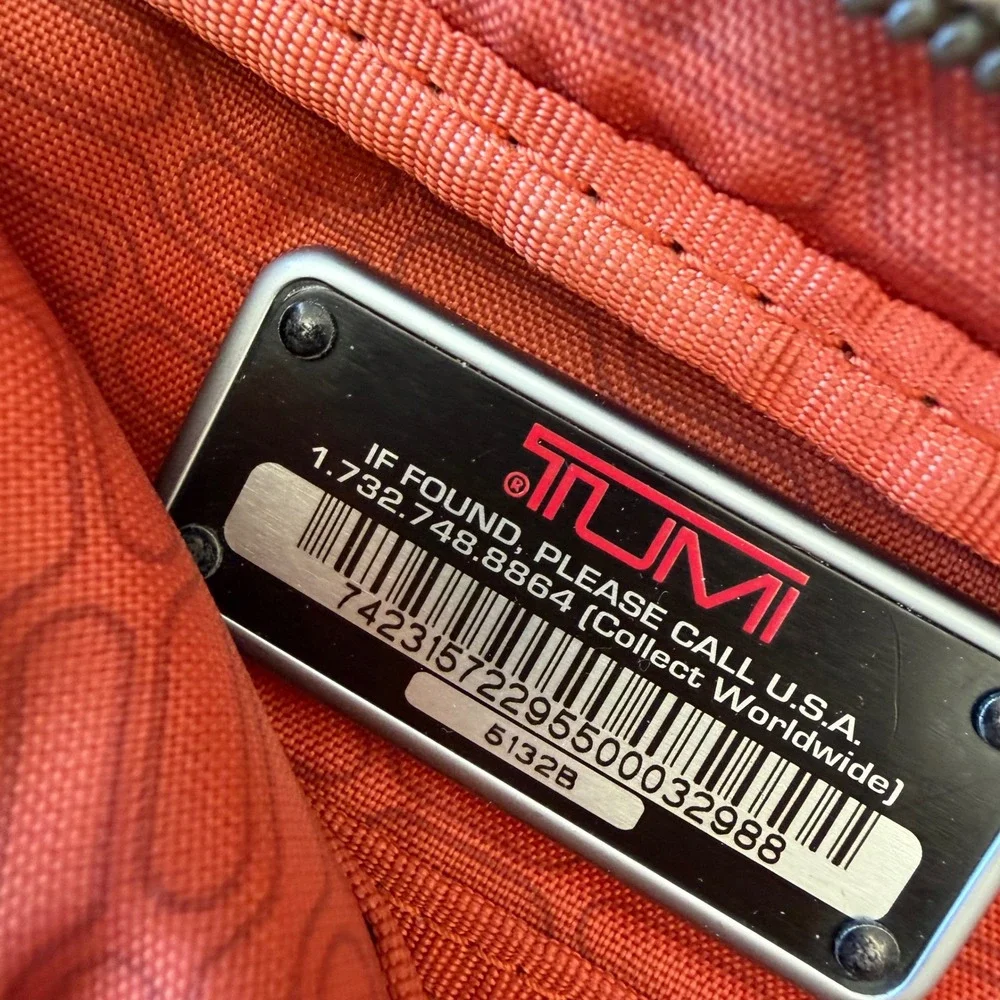 Tumi 5132B Olive Brown Ballistic Nylon Crossbody Messenger Travel Bag 10x10
